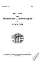 Télécharger le livre libro Bulletin Des Recherches Agronomiques De Gembloux